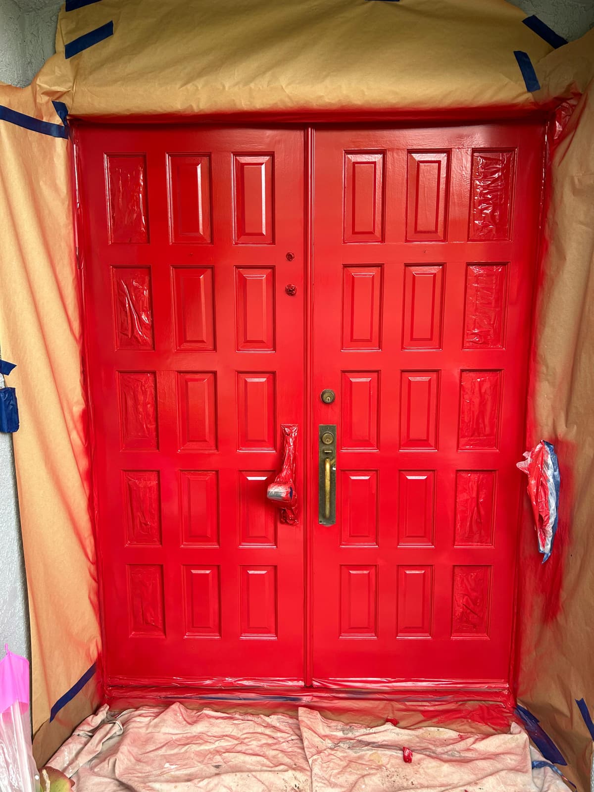 Front door painting Beverly Hills